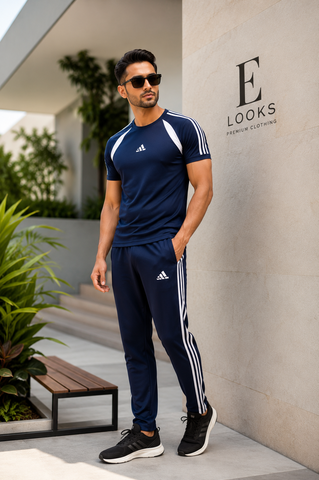 E Looks Summer Dry Fit Suit for Men | T-Shirt & Trouser-Design 104