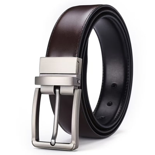 E Looks Reversible Leather Belt – Black & Brown