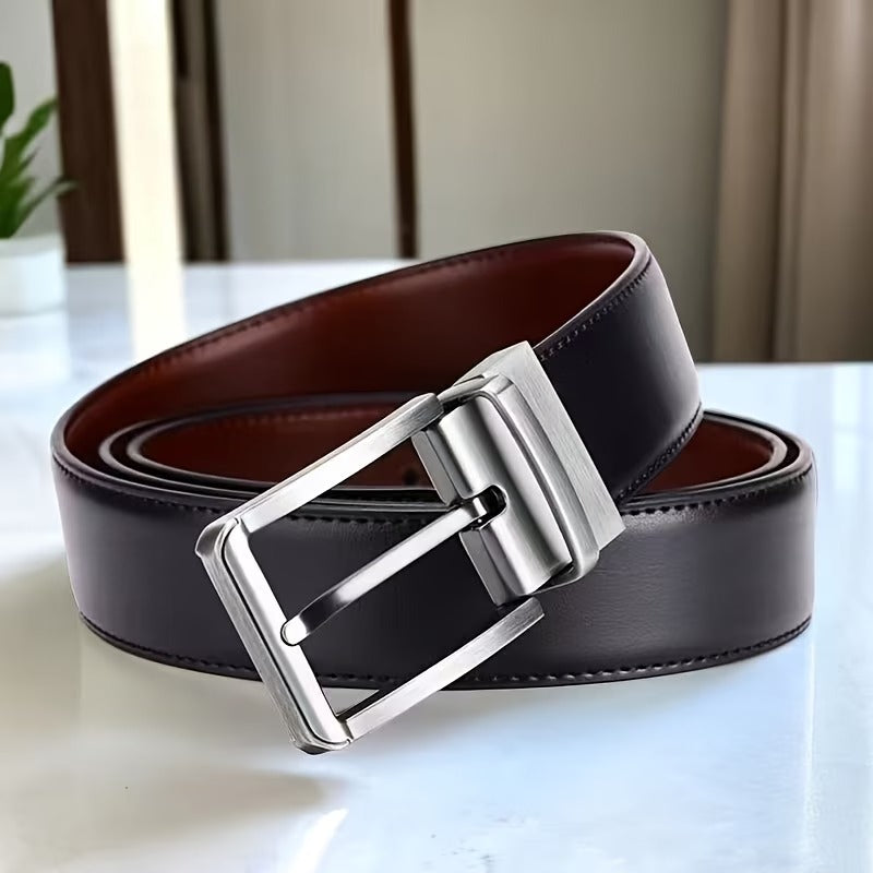 E Looks Reversible Leather Belt – Black & Brown
