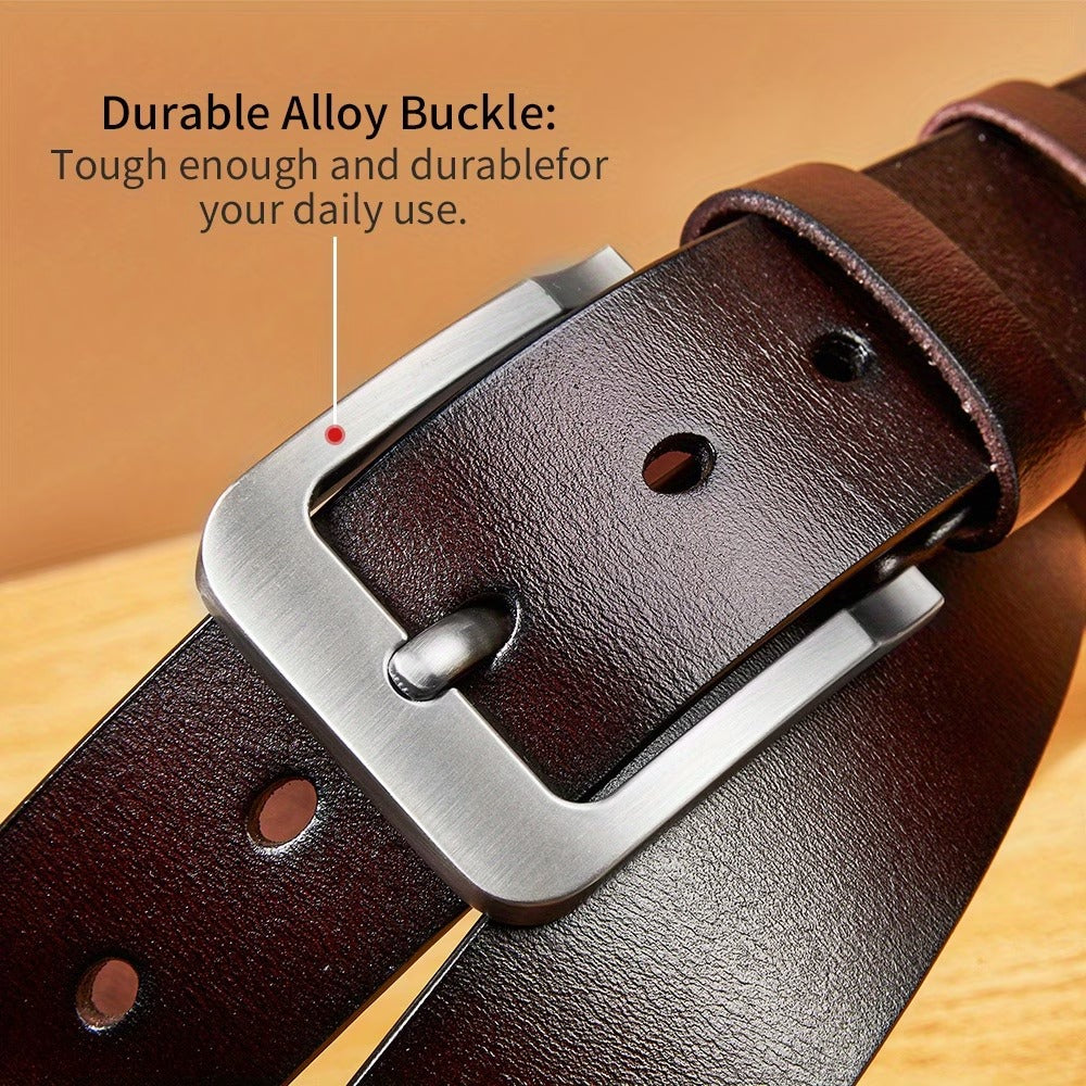 Genuine Leather Belt for Men-Brown