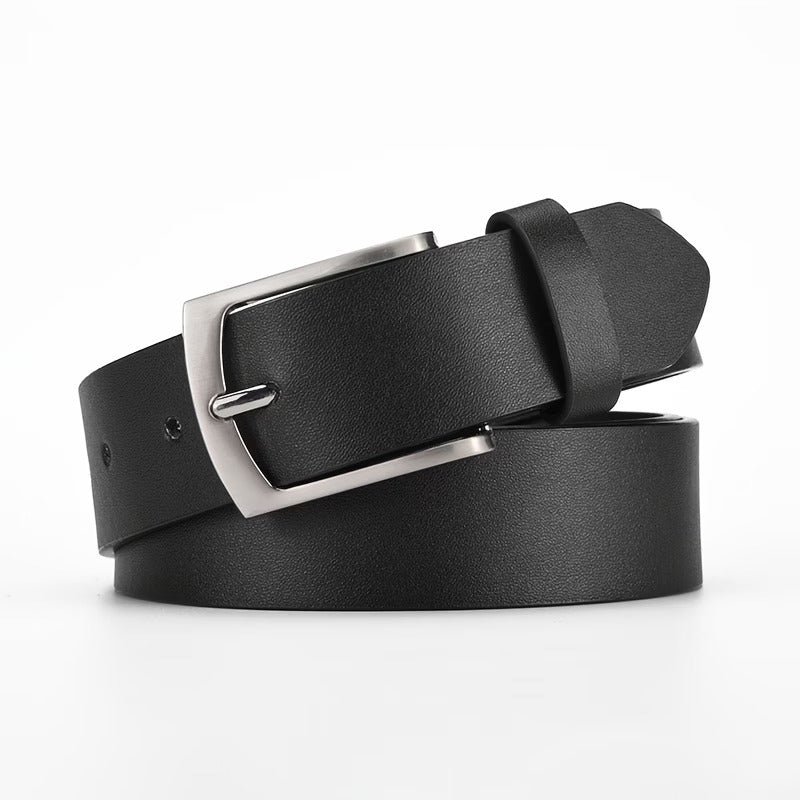 Genuine Leather belt shine plain